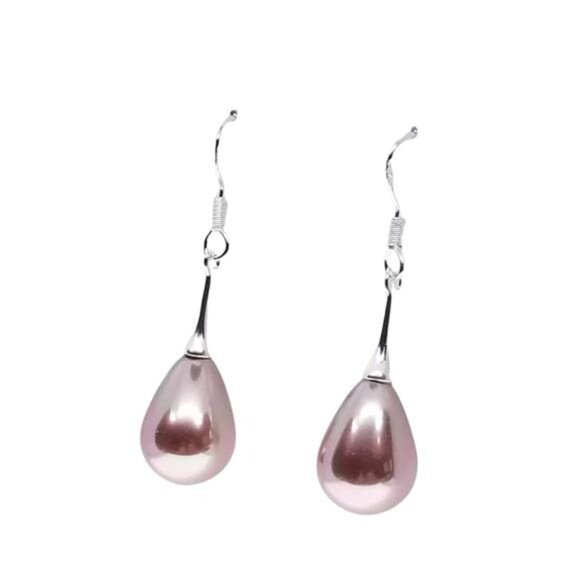 Pearl Earrings for Women Sterling Silver, Pearl Drop Earrings, Pearl Earrings - Picture 1 of 9
